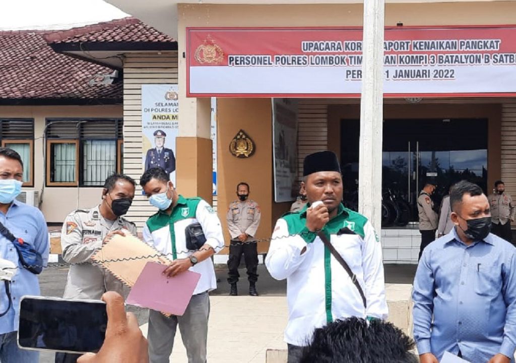 Gelar Aksi, Pemuda NWDI Lombok Timur Laporkan Mizan Qudsiyah - GenPI.co NTB