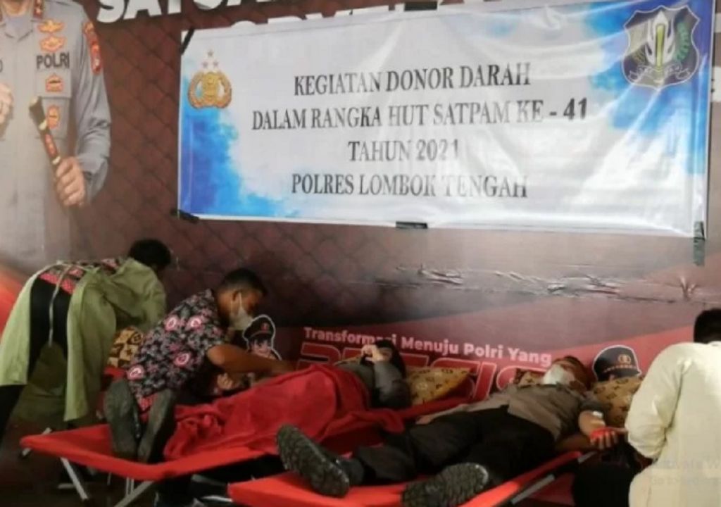 Polres Lombok Tengah Gelar Donor Darah, ini Tujuannya - GenPI.co NTB