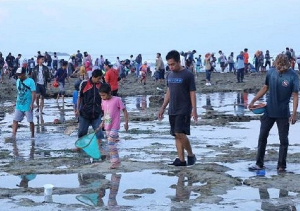 Pantai An Lombok Tengah Jadi Lokasi Puncak Bau Nyale - GenPI.co NTB