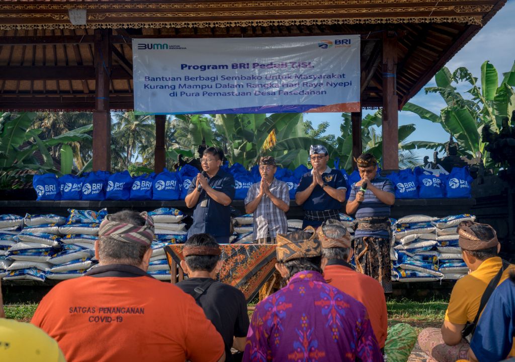 Hari Raya Nyepi, BRI Peduli Berikan Bantuan Sembako di Bali - GenPI.co NTB