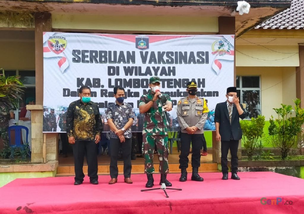 Dukung MotoGP, Kodim Lombok Tengah Gencarkan Vaksinasi - GenPI.co NTB