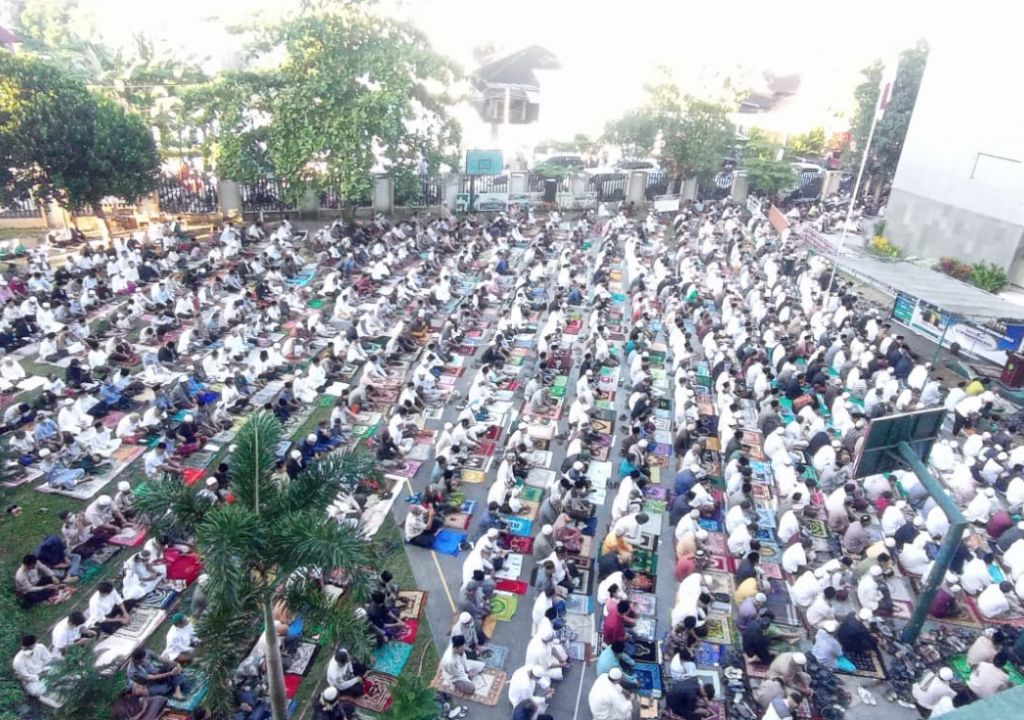 Jemaah Idul Adha di Universitas Muhammadiyah Mataram Membeludak - GenPI.co NTB