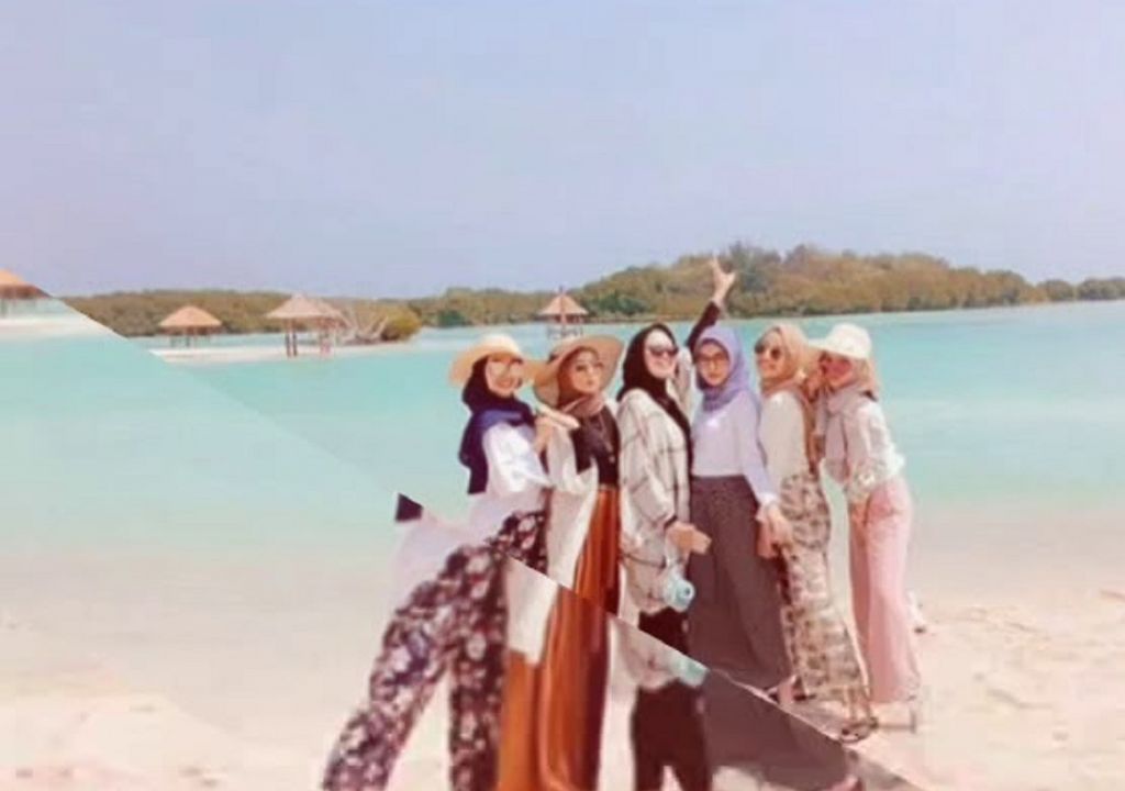 Tips Outfit Simpel Liburan ke Pantai untuk Hijabers - GenPI.co RIAU