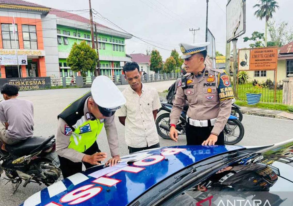 Puluhan Kendaraan Ditilang dalam Operasi Patuh di Indragiri Hulu - GenPI.co RIAU