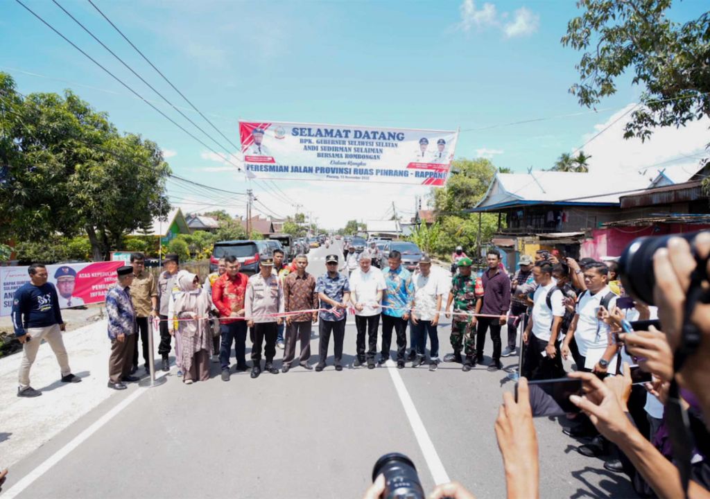 Gubernur Sulsel Respons Cepat, Jalan Pinrang-Rappang Langsung Mulus - GenPI.co SULSEL