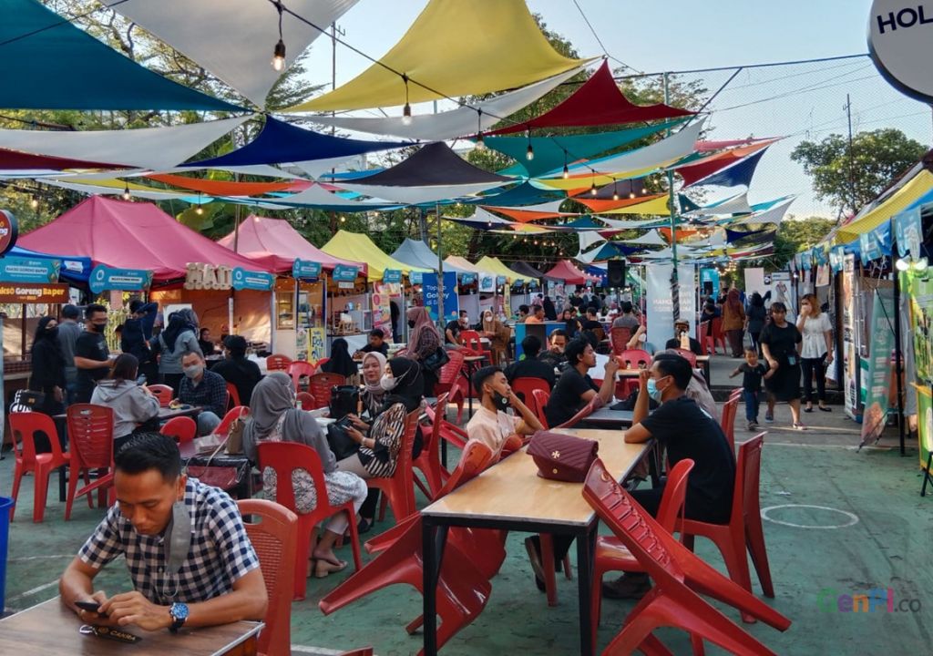 Pasar Ramadan Gedung Mulo, Tempat Buka Puasa Milenial Makassar - GenPI.co SULSEL
