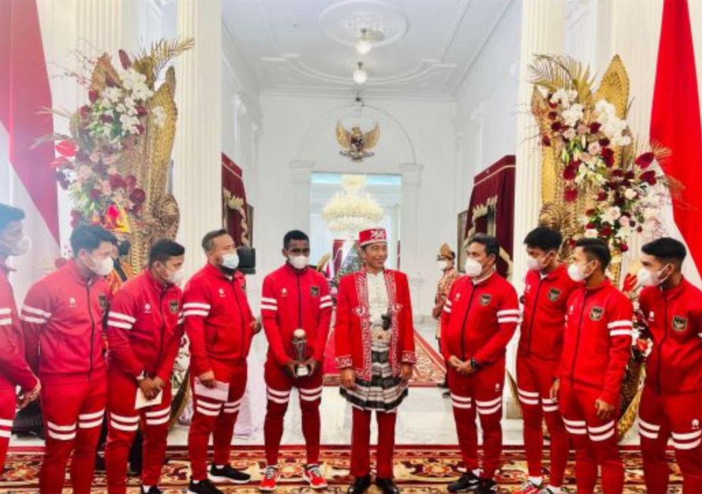 Harapan Kapten Timnas Indonesia U16 M Iqbal Gwijangge Usai Bertemu Presiden Jokowi - GenPI.co SULTRA