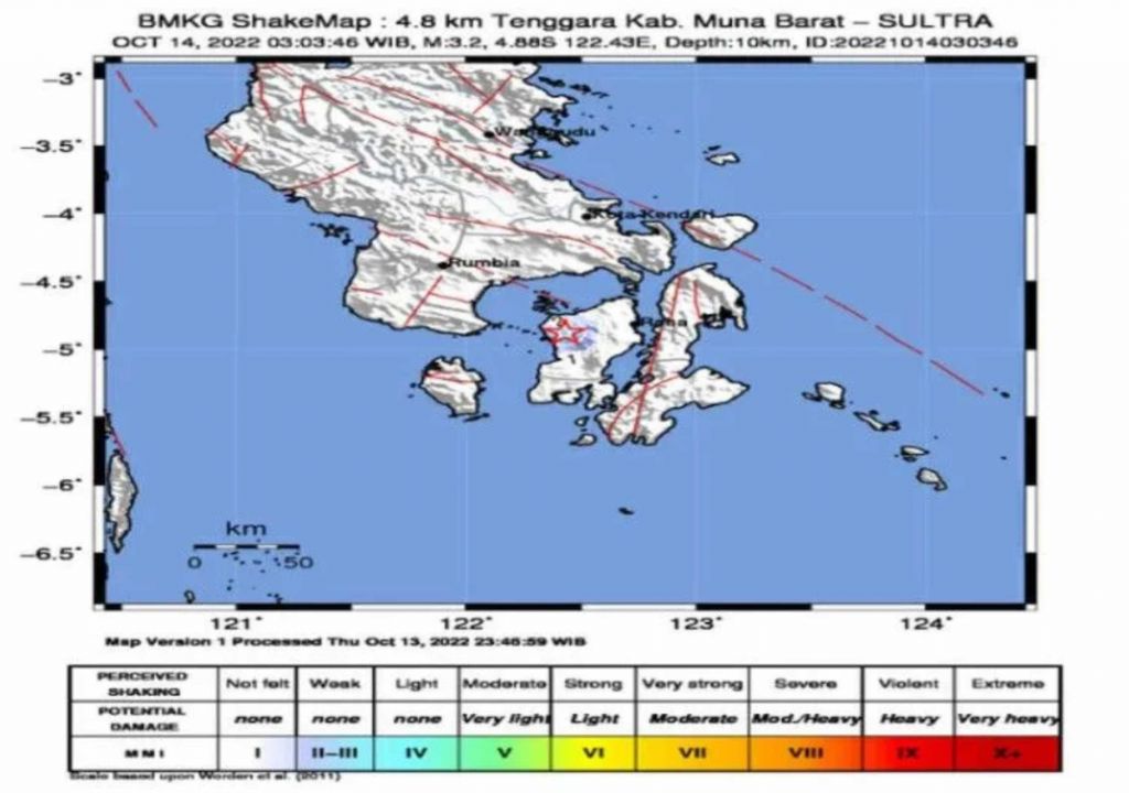 Muna Barat Diguncang Gempa Dangkal, BMKG Bilang Begini - GenPI.co SULTRA