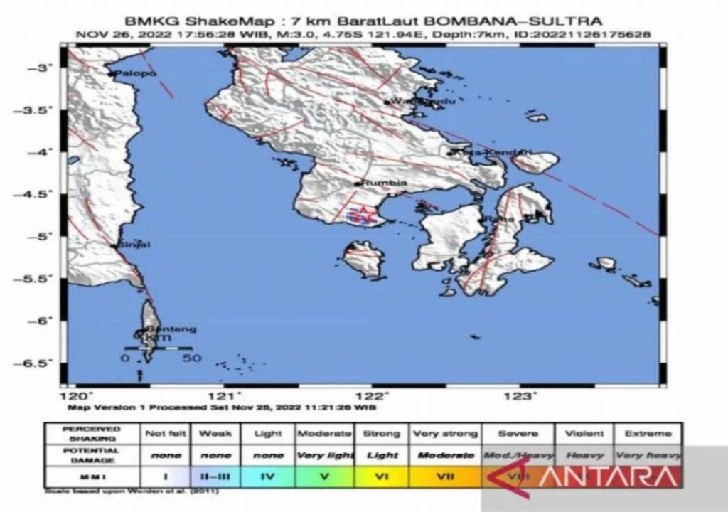 Gempa Guncang Bombana Sulawesi Tenggara - GenPI.co SULTRA