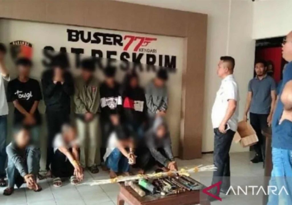 Aniaya Warga Kendari, 11 Anggota Geng Motor Diciduk Polisi - GenPI.co SULTRA
