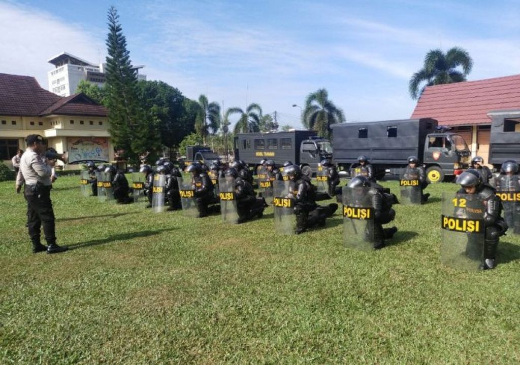 Antisipasi Demo di Palembang, 60 Anggota Polres Prabumulih Siaga - GenPI.co SUMSEL
