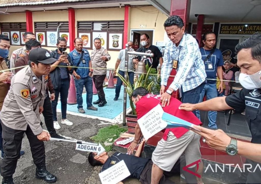Polisi Gelar Reka Ulang Pembunuhan Barista di Palembang, Ini Hasilnya - GenPI.co SUMSEL