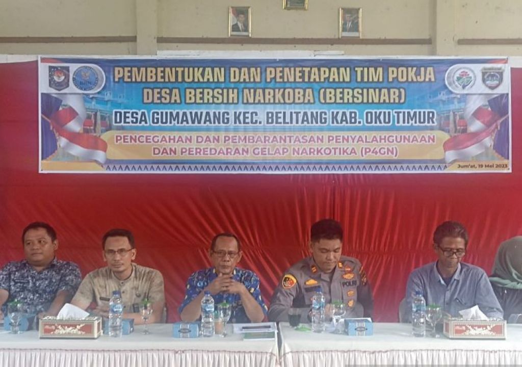 Persempit Peredaran Narkoba, BNN OKU Timur Bentuk Desa Bersinar di Belitang - GenPI.co SUMSEL