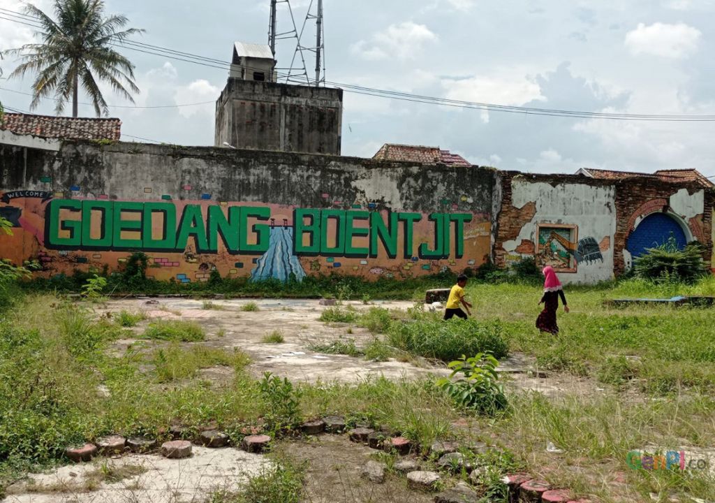 Kampung Mural Goedang Boentjit Palembang Kumuh dan Tak Terawat - GenPI.co SUMSEL