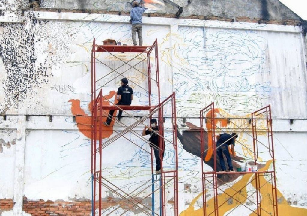 Komunitas ini Bikin Mural Lingkungan, Tujuannya Ini - GenPI.co SUMUT