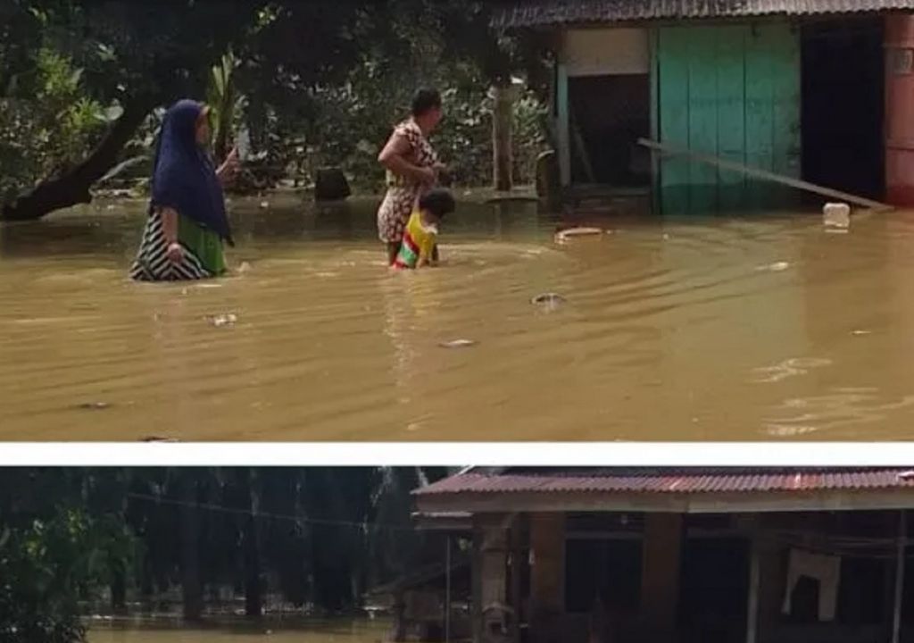 Banjir di Langkat, 20 Rumah Terendam - GenPI.co SUMUT