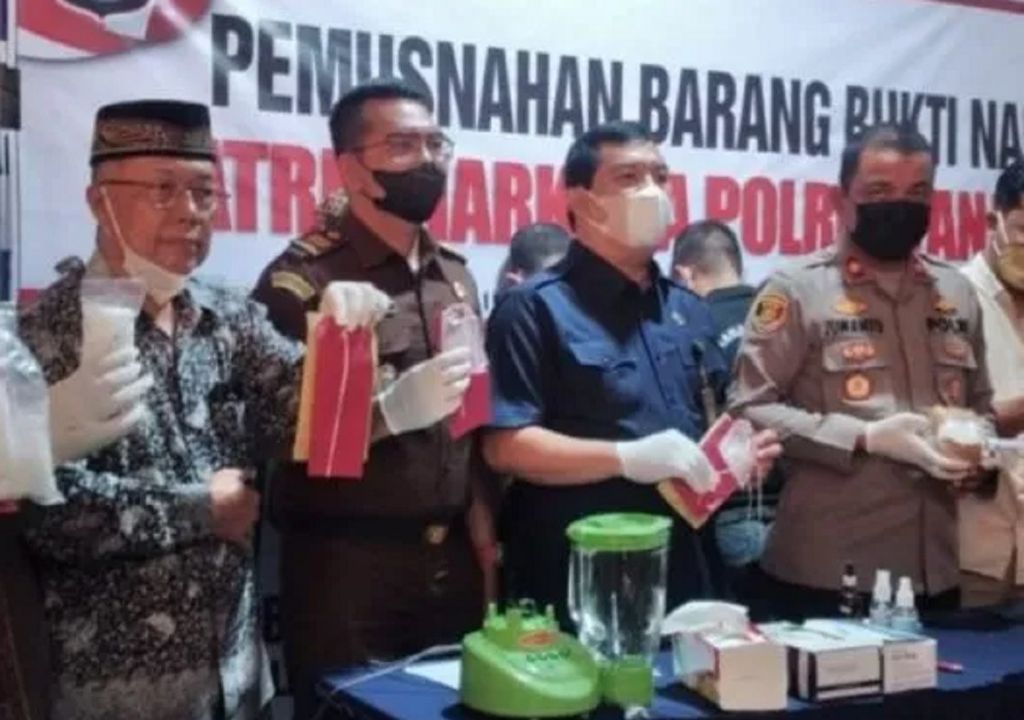 Ratusan Gram Sabu Dimusnahkan Polresta Tanjungbalai - GenPI.co SUMUT