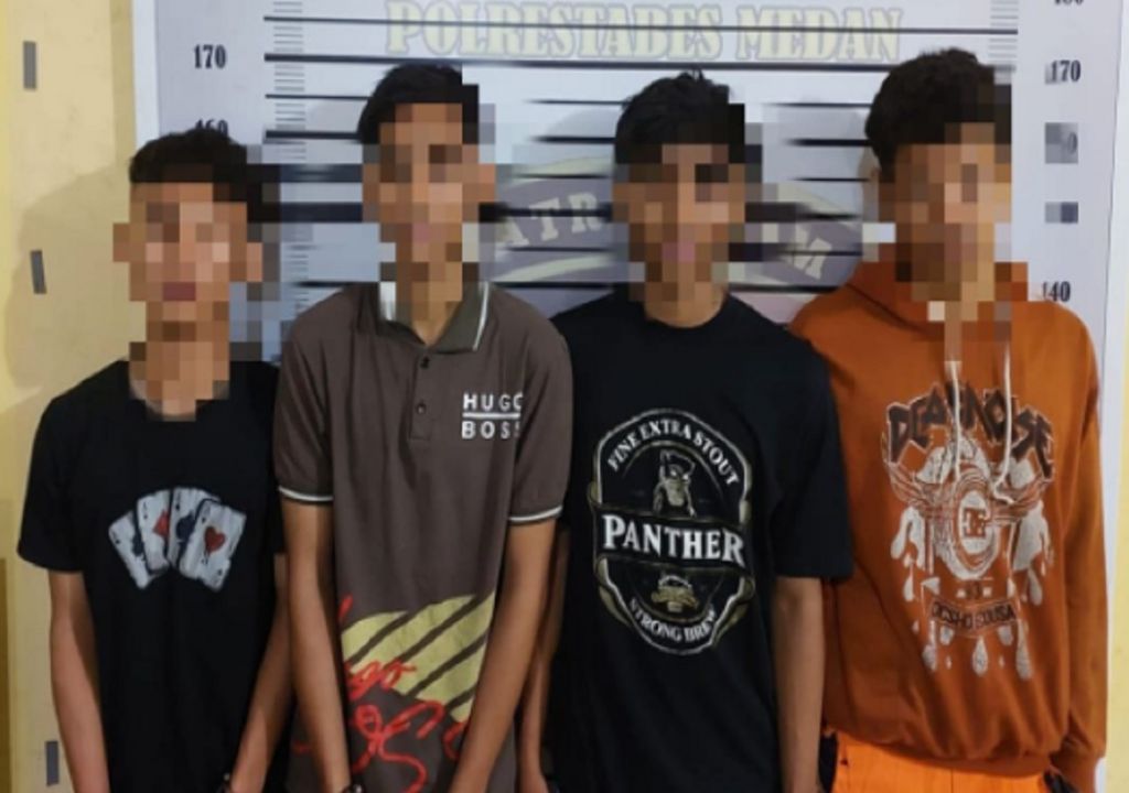Polisi Tangkap 4 Anggota Geng Motor di Medan - GenPI.co SUMUT