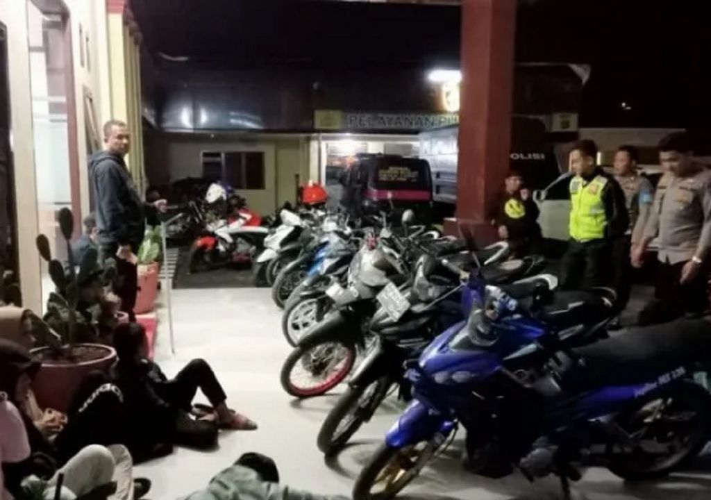 Polisi Taput Amankan 10 Sepeda Motor Balap Liar - GenPI.co SUMUT