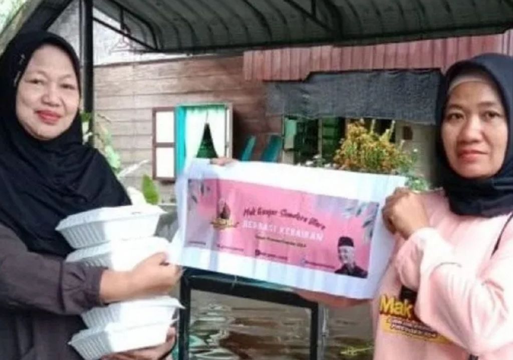 Sukarelawan Mak Ganjar Bantu Korban Banjir Langkat - GenPI.co SUMUT