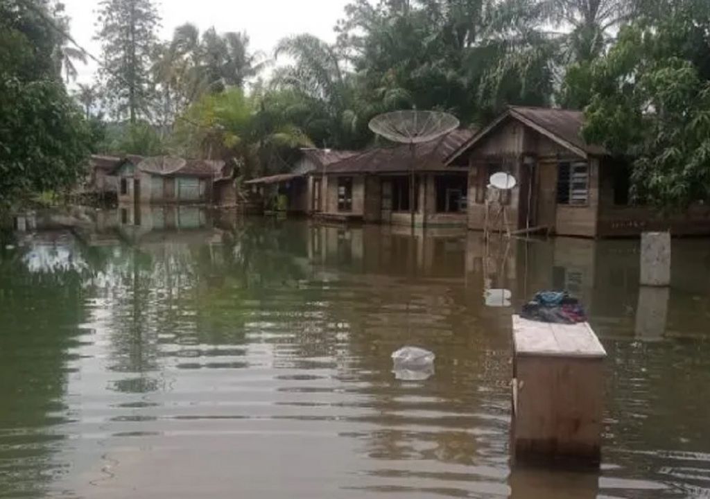 Sebulan Banjir Rendam Rumah Warga Tapanuli Selatan - GenPI.co SUMUT