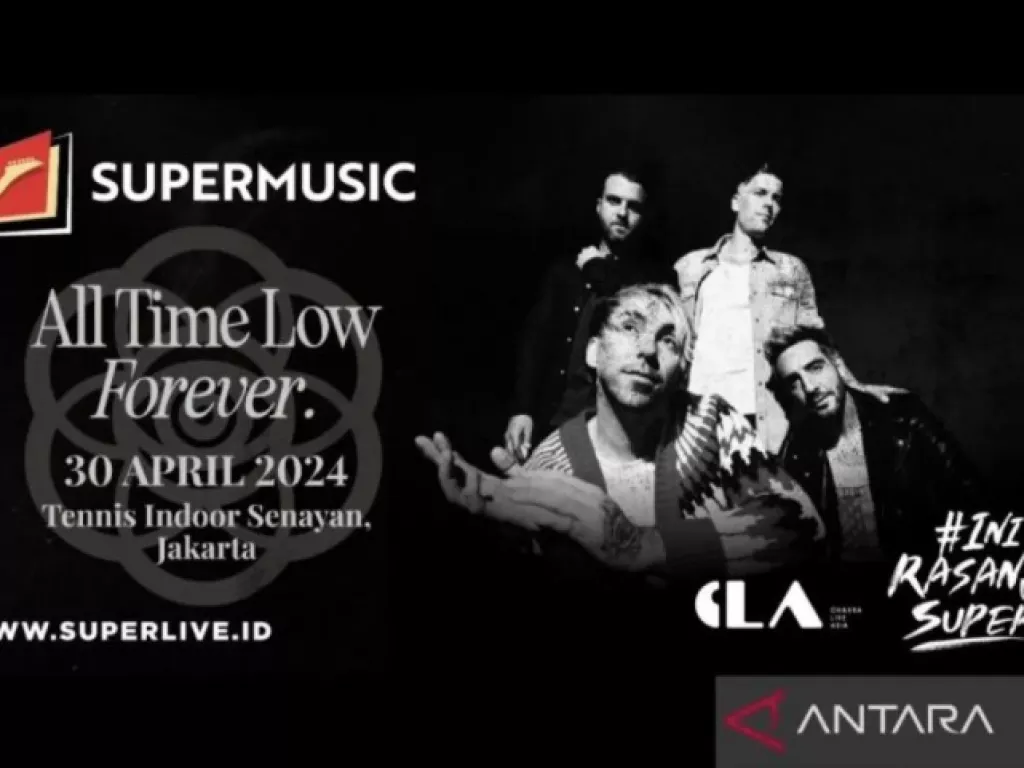 All Time Low Konser di Jakarta pada 30 April, Tiket Mulai Rp 790 Ribu - GenPI.co SUMUT