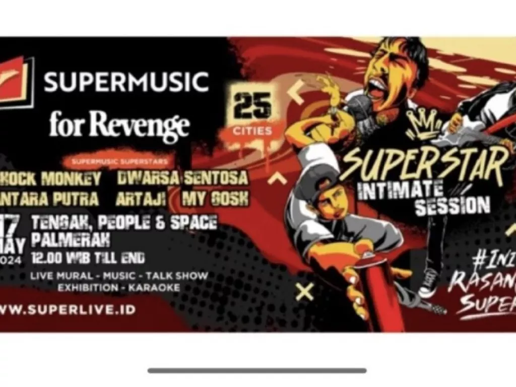 Festival Musik Supermusic Superstar Dijamin Panas, Sal Priadi Tampil - GenPI.co RIAU
