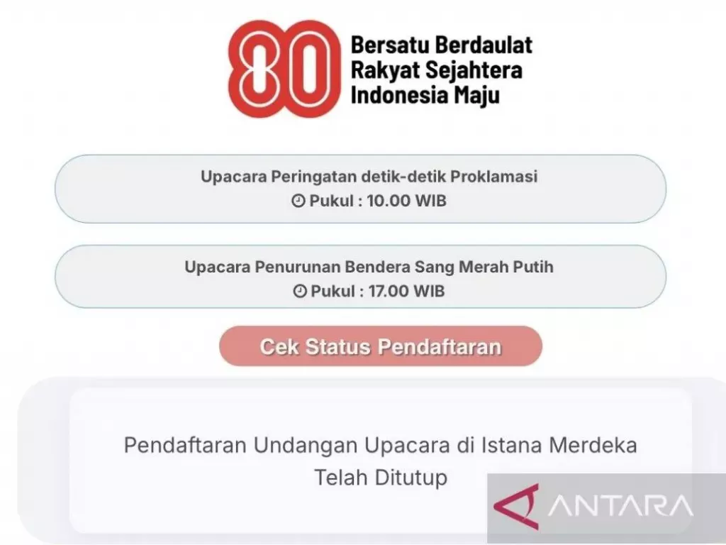 Animo Tinggi, Istana Tambah Kuota 2.000 untuk Peserta Upacara HUT RI - GenPI.co SULTRA