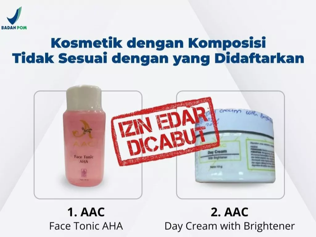 BPOM Cabut Izin Edar 4 Produk Skincare Doktif - GenPI.co NTB