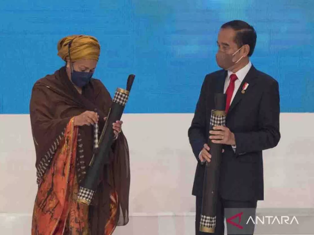 Presiden Jokowi Buka GPDRR di Bali dengan Bunyikan Kulkul, Makna? - GenPI.co JATIM