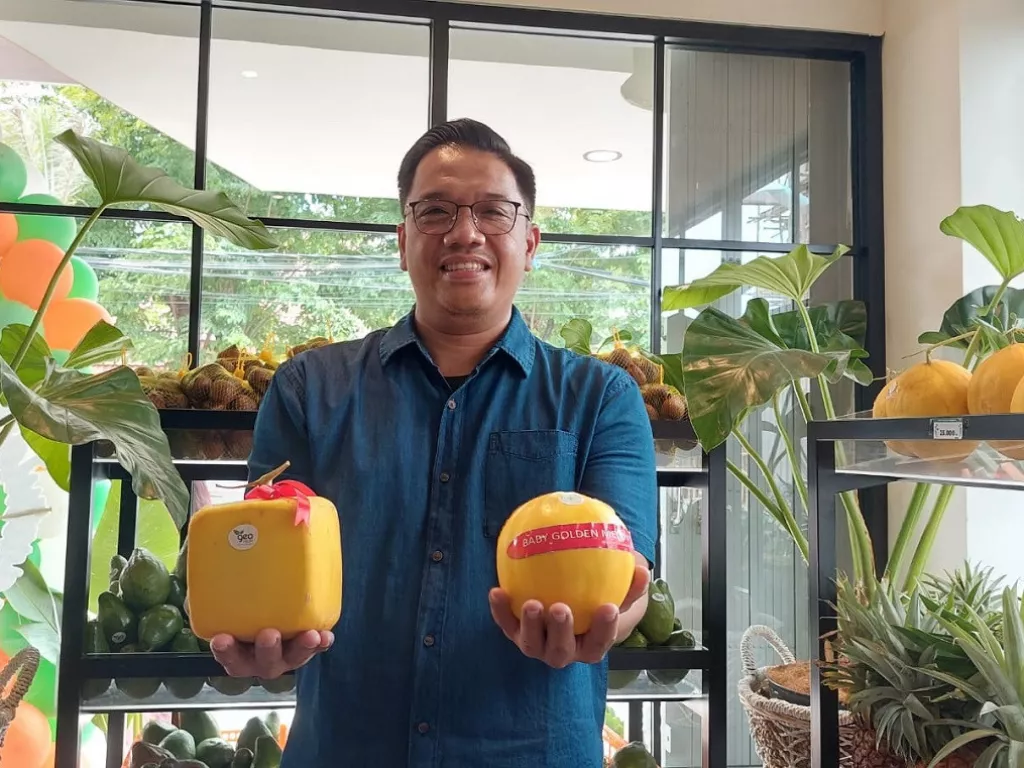 Melon di Geofresh Indonesia Bentuknya Tak Biasa, Unik! - GenPI.co JATIM