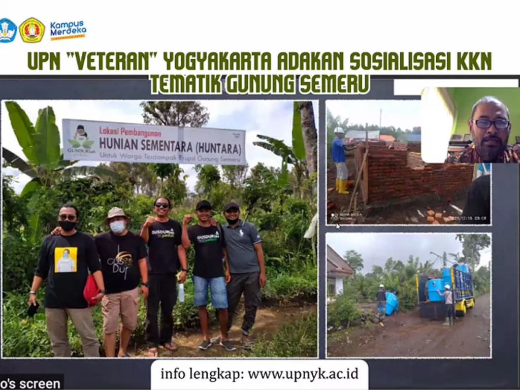 Pemulihan Korban Erupsi Semeru, UPN Yogyakarta Kirim Mahasiswa - GenPI.co
