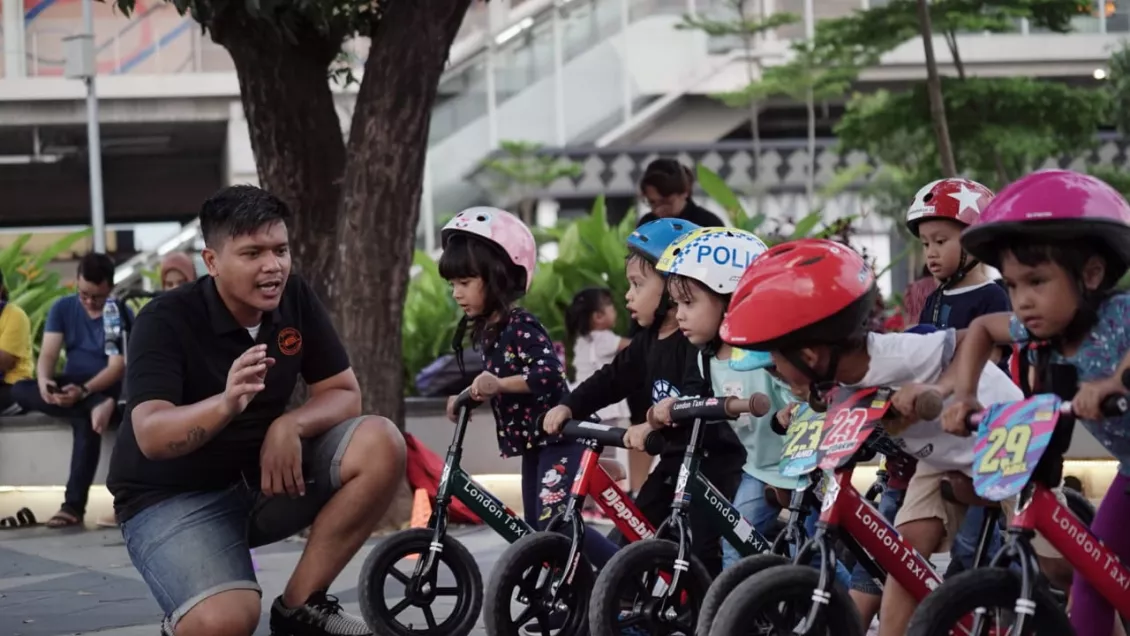Sudah puluhan anggota yang bergabung bersama Push Bike Jakarta. (Foto: Rizal Kris)
