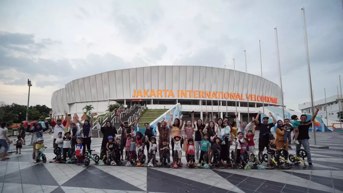 Kegiatan ini rutin dilakukan setiap Sabtu pagi dan Minggu sore di Velodrome Jakarta Timur. (Foto: Rizal Kris)