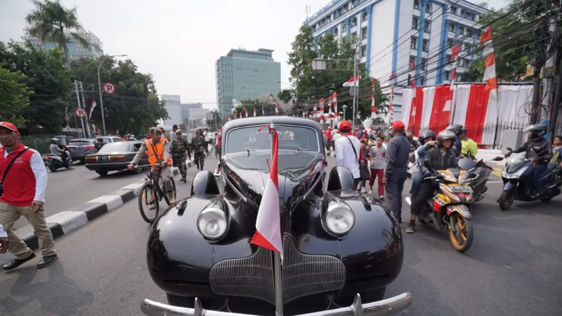 Penampakan salah satu mobil yang dipakai oleh presiden pertama Republik Indonesia Ir. Soekarno.