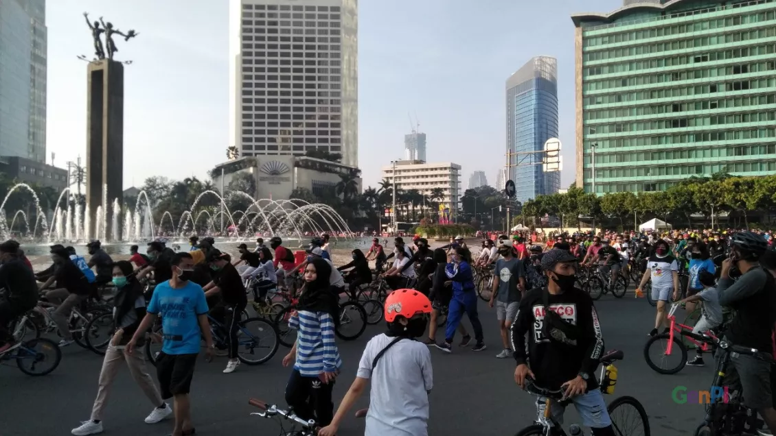 Car Free Day Jakarta Dibuka. Foto: Foto: Sapta/GenPI.co