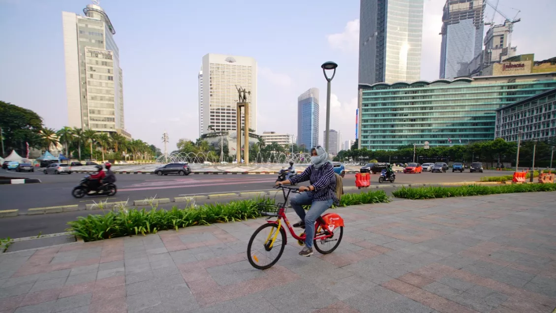 Bike Sharing Jakarta. Foto: Asep/GenPI.co