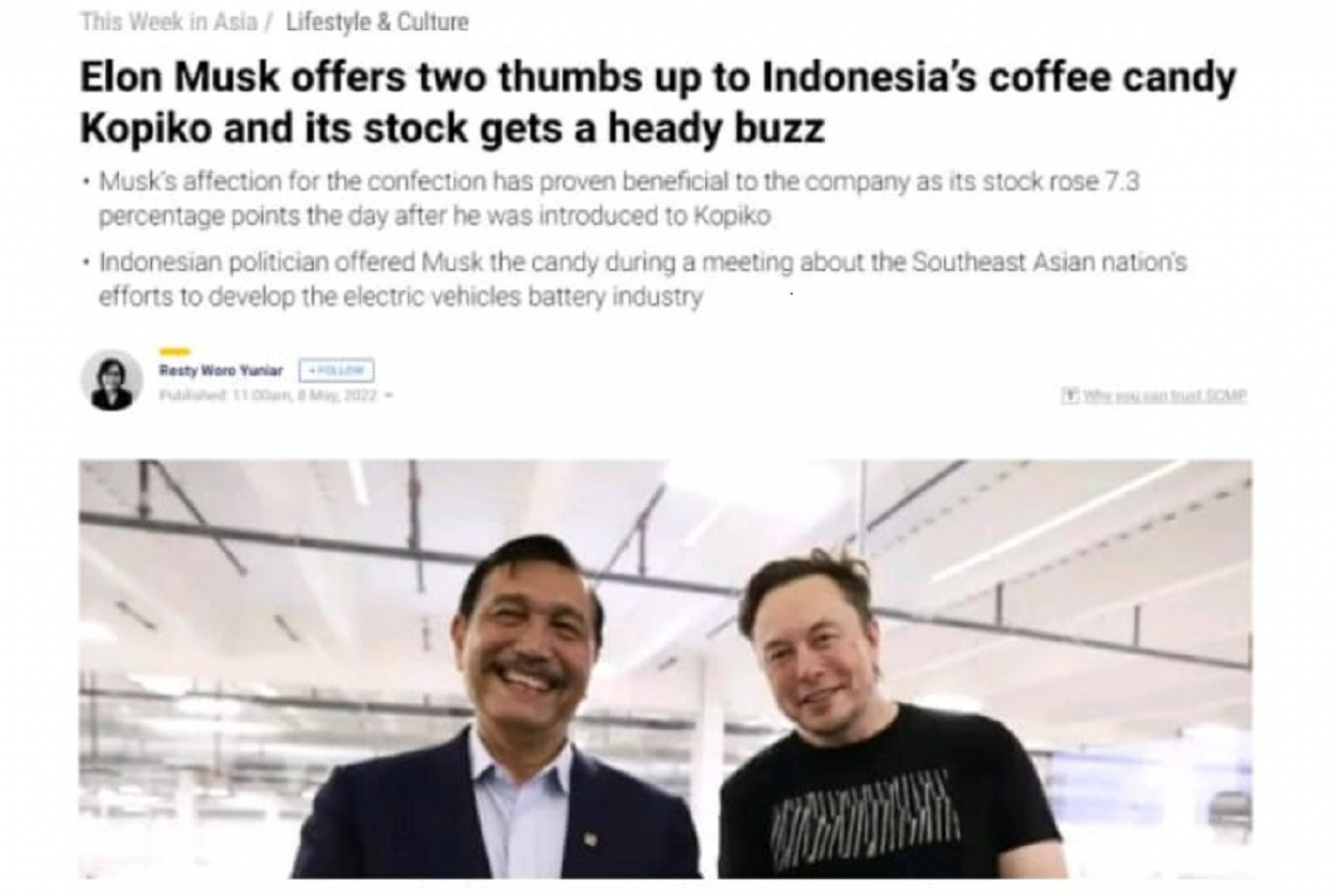Media Luar Negeri Soroti Pertemuan Elon Musk dan Luhut Pandjaitan - GenPI.co