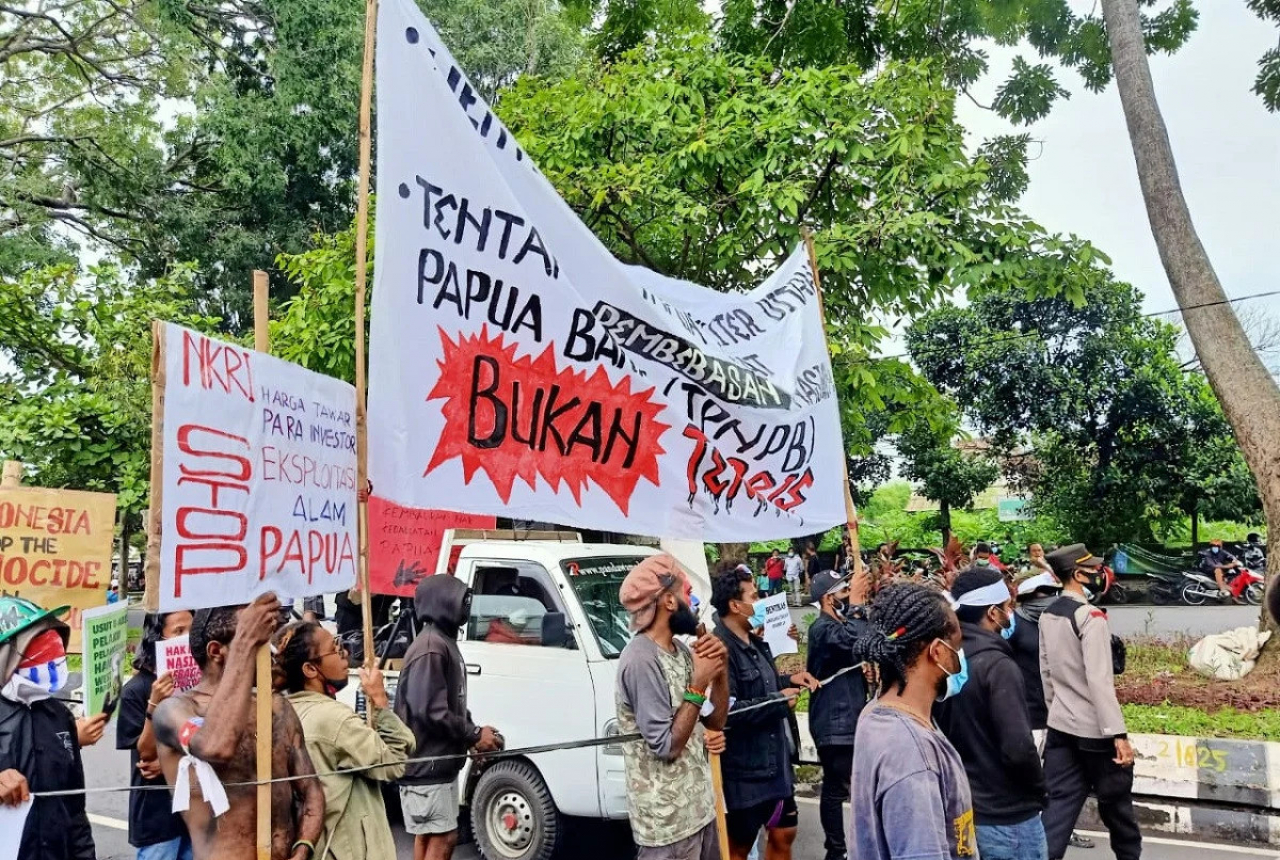 Papua Merdeka Ricuh, AMP Tuntut PGN Bubar dan Copot Kapolda Bali - GenPI.co BALI