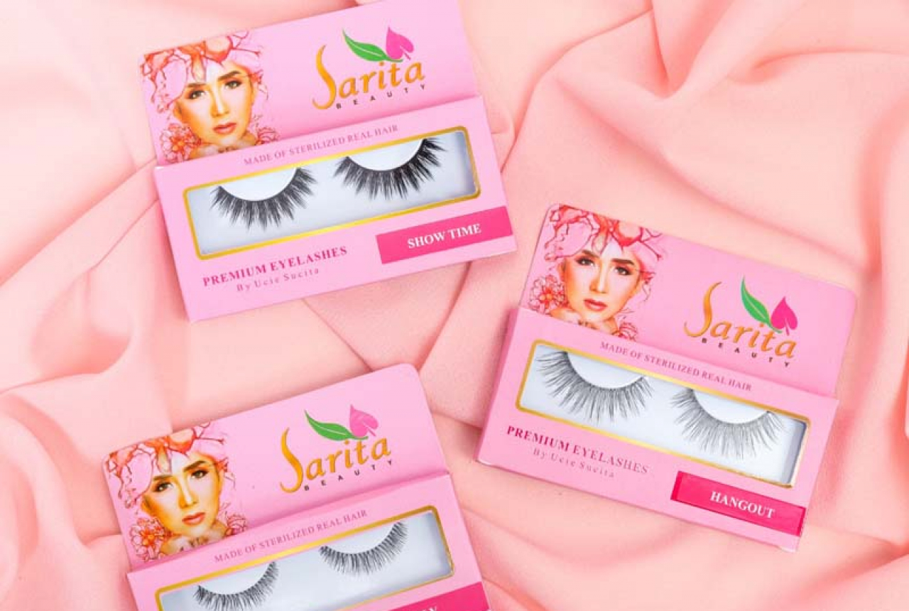 2 Varian Eyelashes Sarita Beauty Cocok untuk Makeup Sehari-hari - GenPI.co