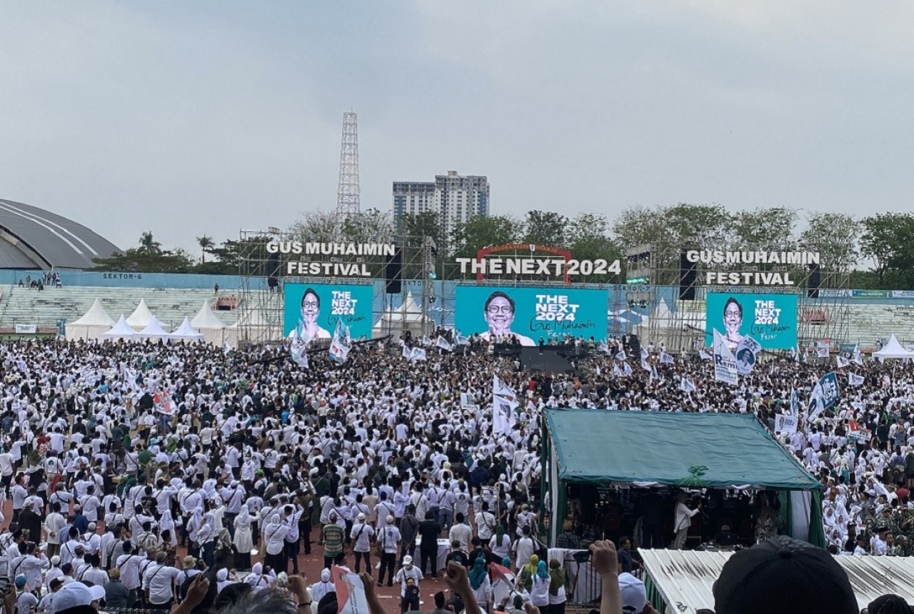 Ribuan Orang Berkumpul di GOR Delta Demi Muhaimin Iskandar - GenPI.co JATIM
