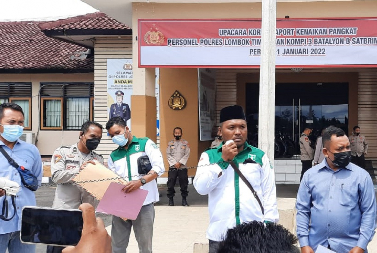 Gelar Aksi, Pemuda NWDI Lombok Timur Laporkan Mizan Qudsiyah - GenPI.co NTB