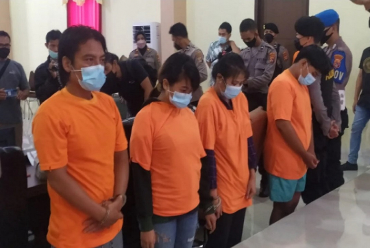 Polresta Mataram Ciduk 4 Orang Terduga Pengedar di Indekos - GenPI.co NTB