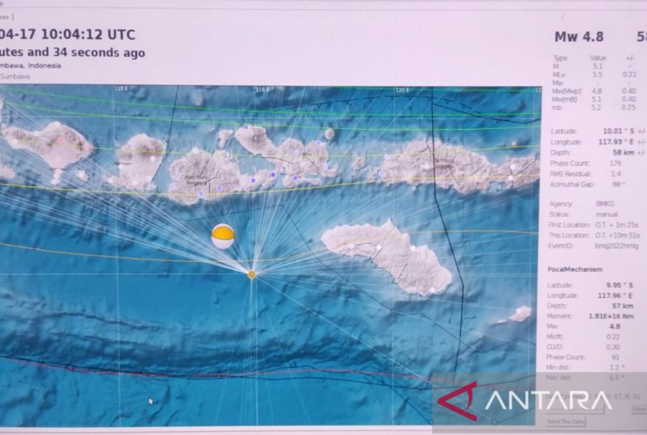 Gempa Bumi Terjadi di Pulau Sumbawa - GenPI.co NTB