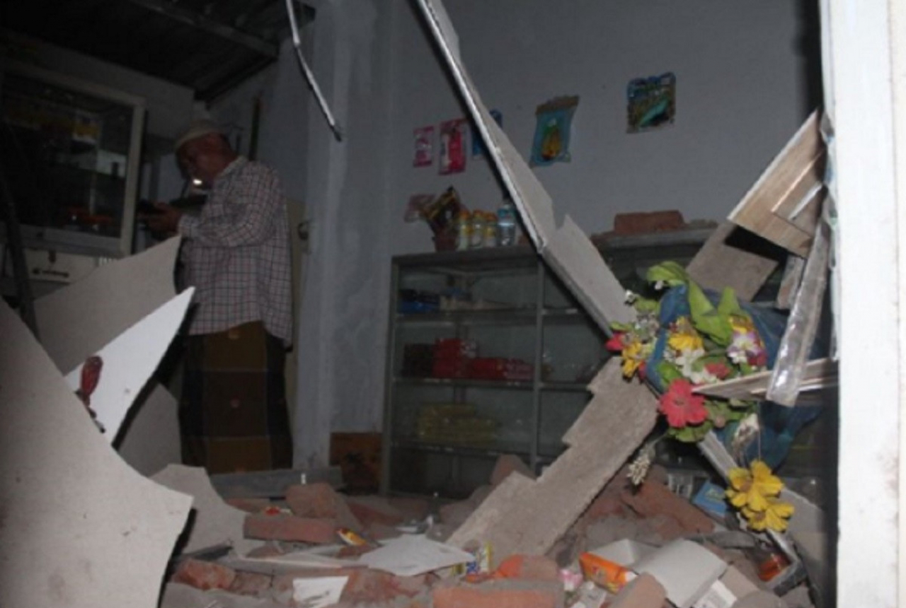 1 Rumah di Loteng Rusak Berat Akibat Gempa Bali - GenPI.co NTB