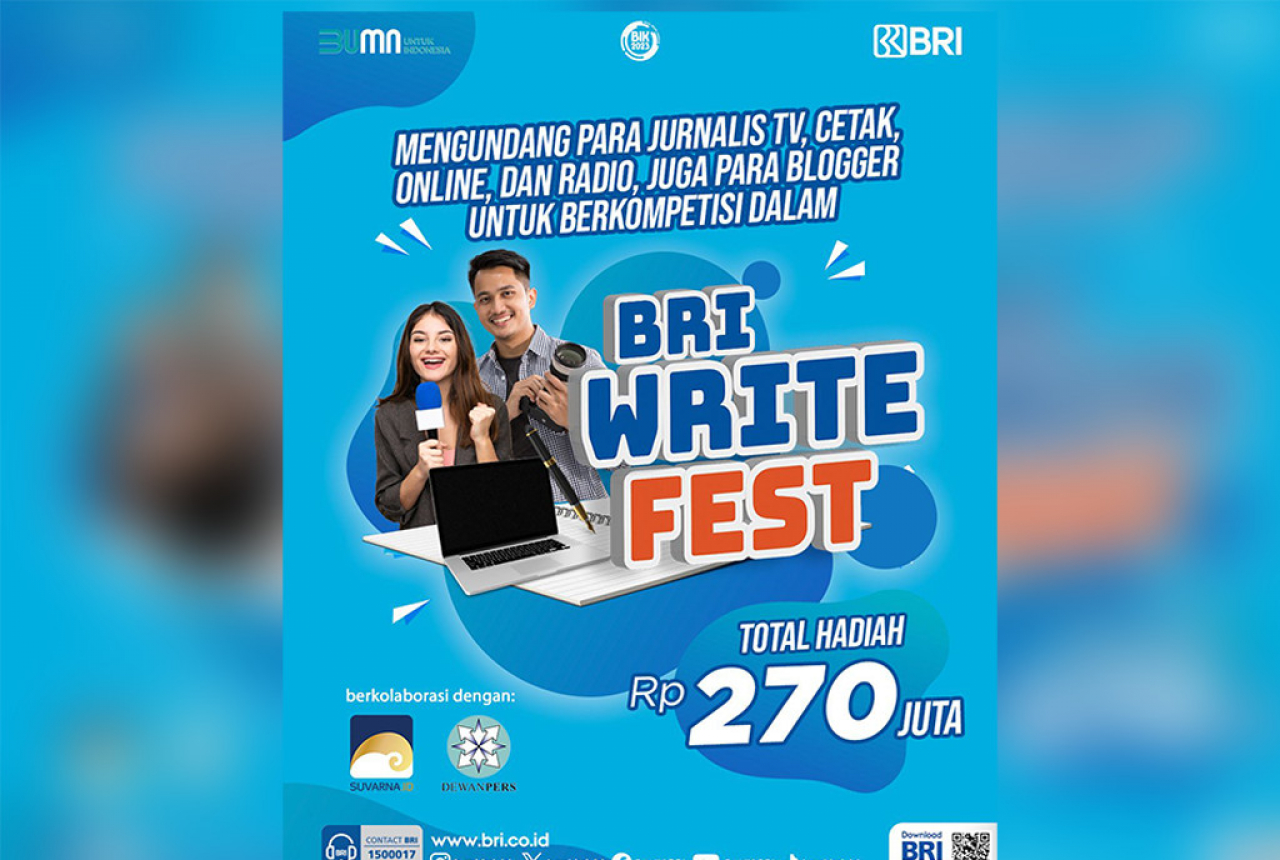 BRI Write Fest Berhadiah Ratusan Juta, Simak Informasi Lengkapnya! - GenPI.co NTB