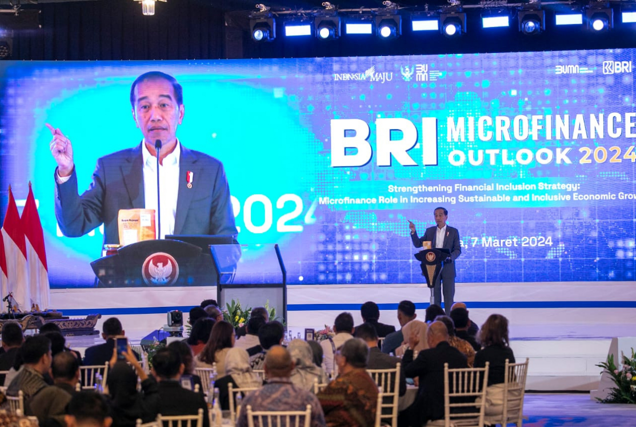 Buka BRI Microfinance Outlook 2024, Presiden Jokowi Apresiasi Komitmen BRI - GenPI.co NTB