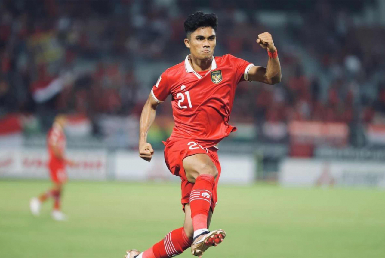Striker PSM Makassar Ramadhan Sananta Cetak 2 Gol ke Myanmar - GenPI.co SULSEL