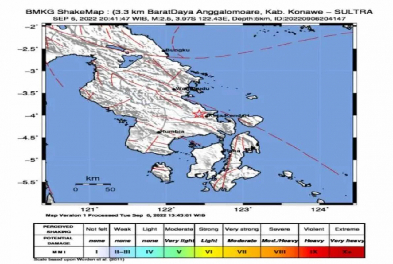 Gempa Bumi Dangkal Guncang Konawe, Terasa Hingga Kendari Sulawesi Tenggara - GenPI.co SULTRA