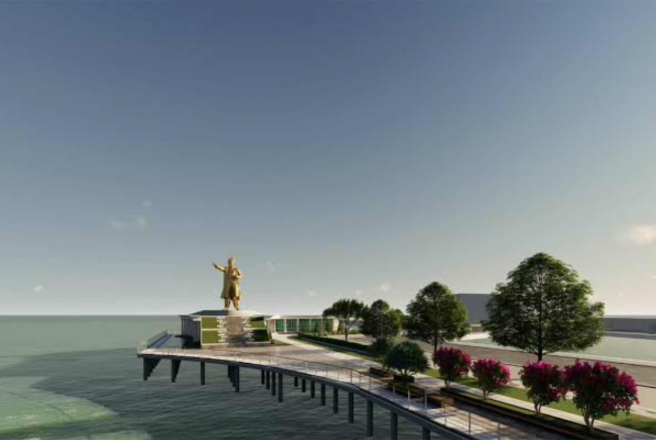 Patung Oputa Yi Koo Bakal Jadi Ikon Wisata Baru di Baubau Sultra - GenPI.co SULTRA